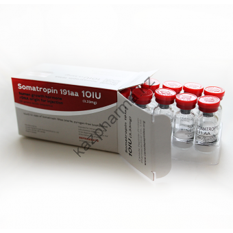 Гормон роста CanadaPeptides Somatropin 191aa (10 флаконов по 10 ед) - Петропавловск
